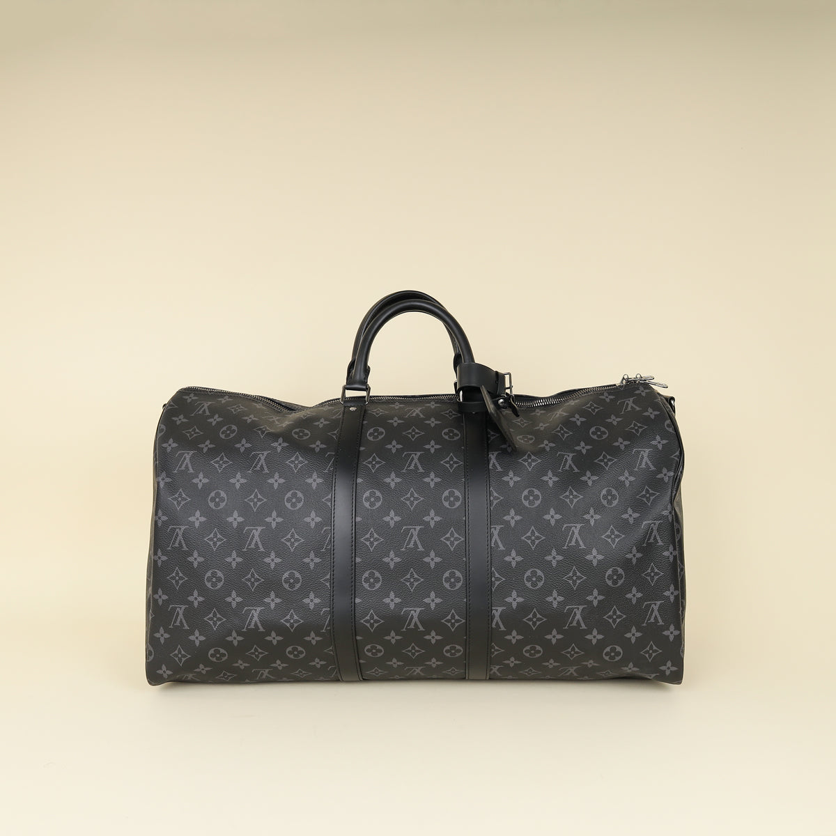 Louis Vuitton Graphite Monogram Eclipse Keepall 55 Bag