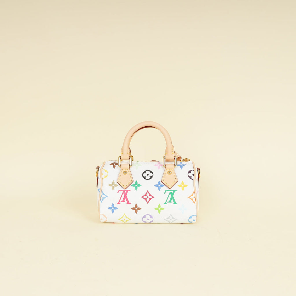 Louis Vuitton Multicolor Monogram x TM Nano Speedy Takashi Murakami Bag