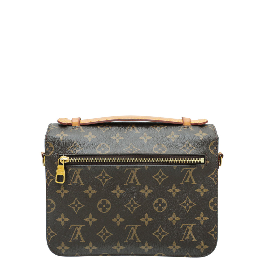Louis Vuitton Brown Monogram Pochette Metis Bag