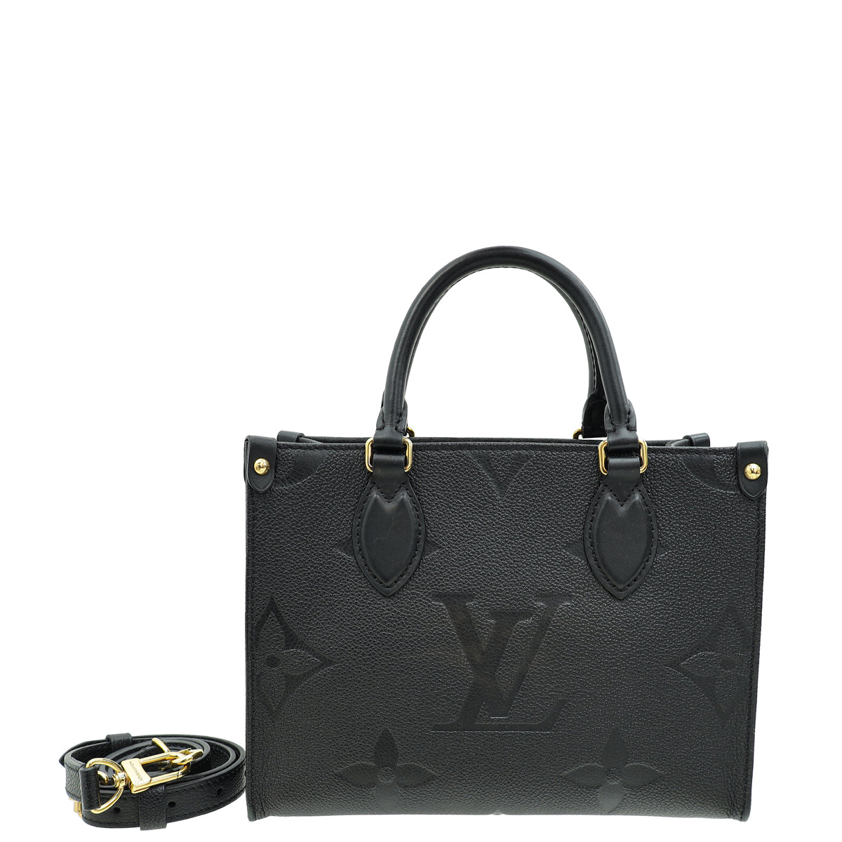 Louis Vuitton Black Monogram Empreinte Onthego PM Tote Bag