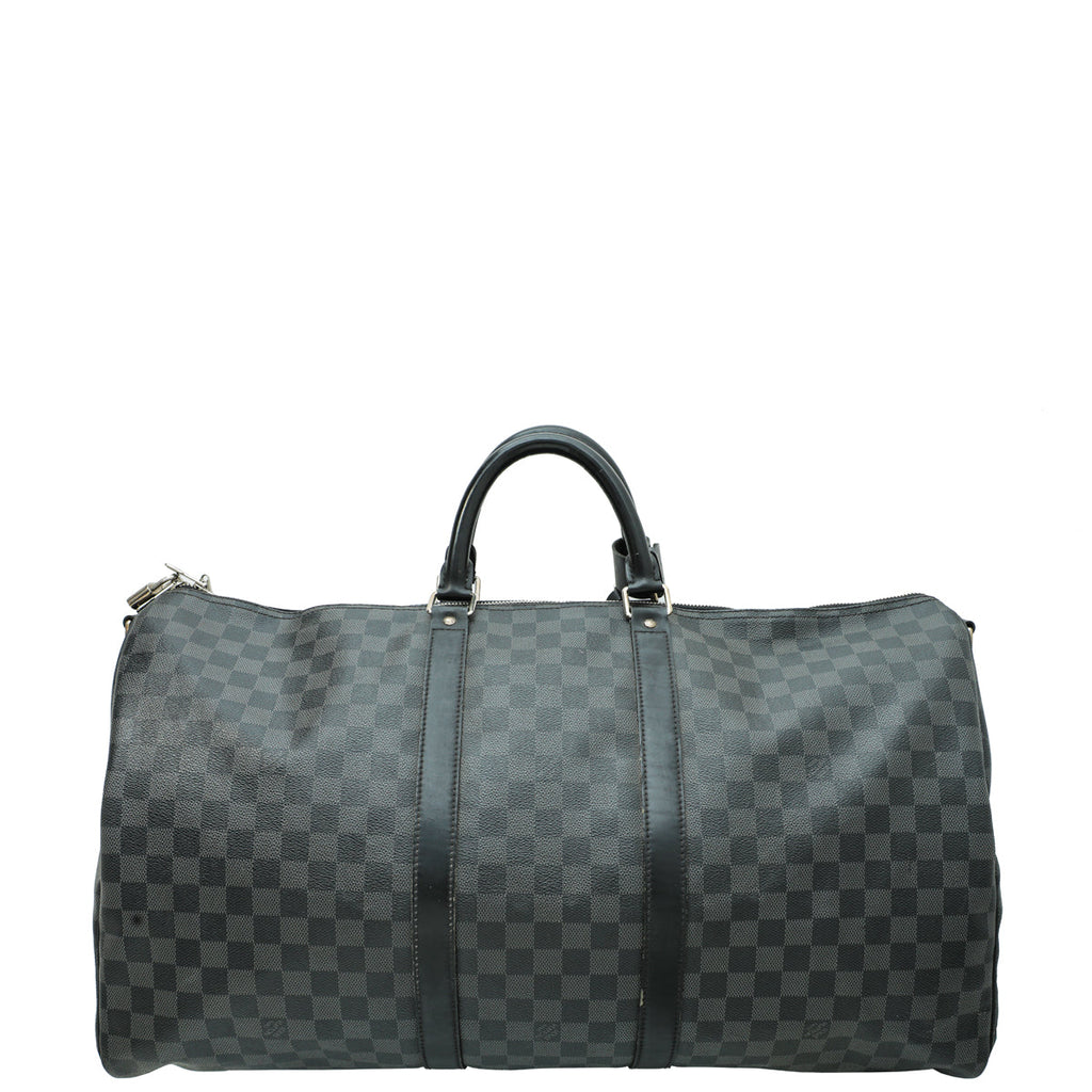 Louis Vuitton Graphite Keepall Bandouliere 55 Bag