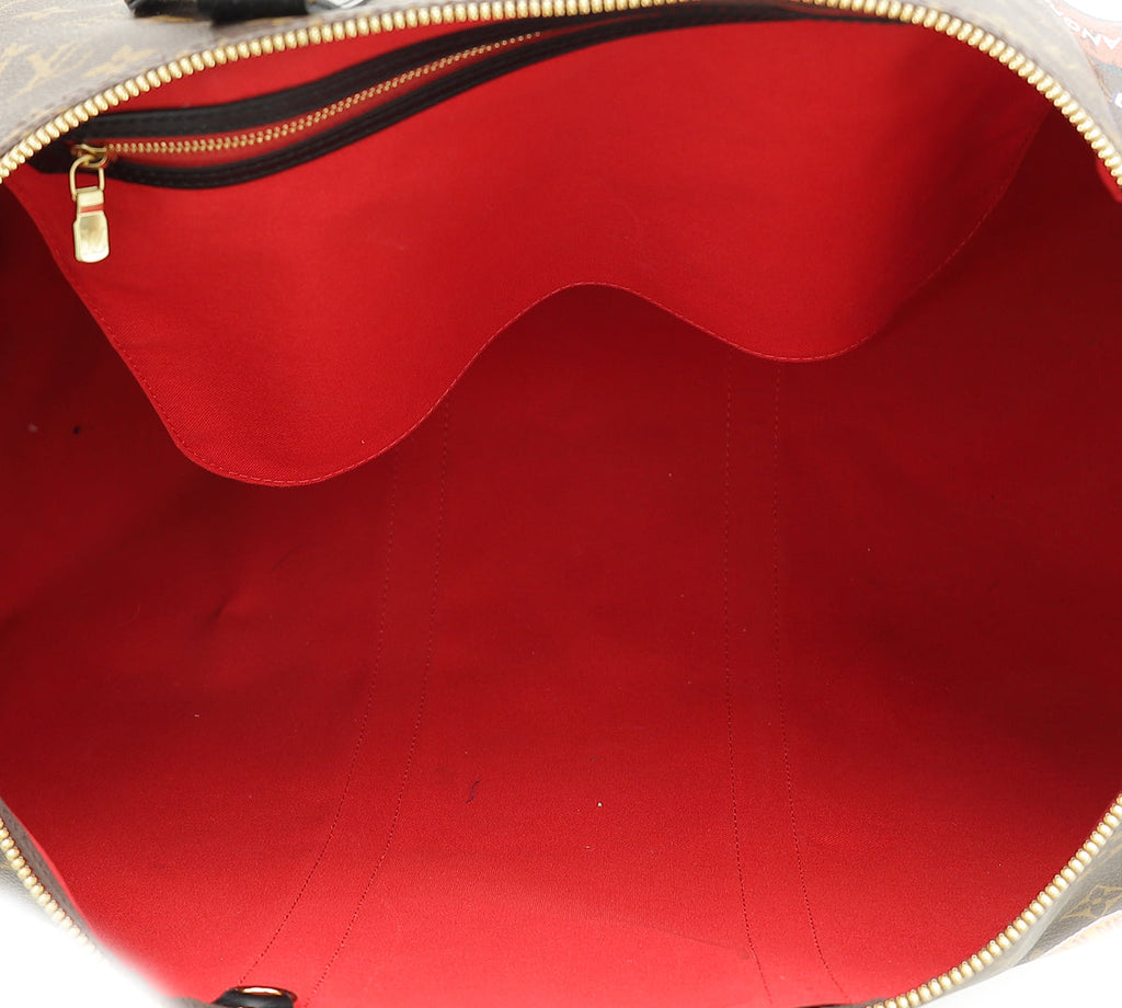 Louis Vuitton Bicolor Monogram "My LV World Tour" Keepall Bandouliere 50 Bag