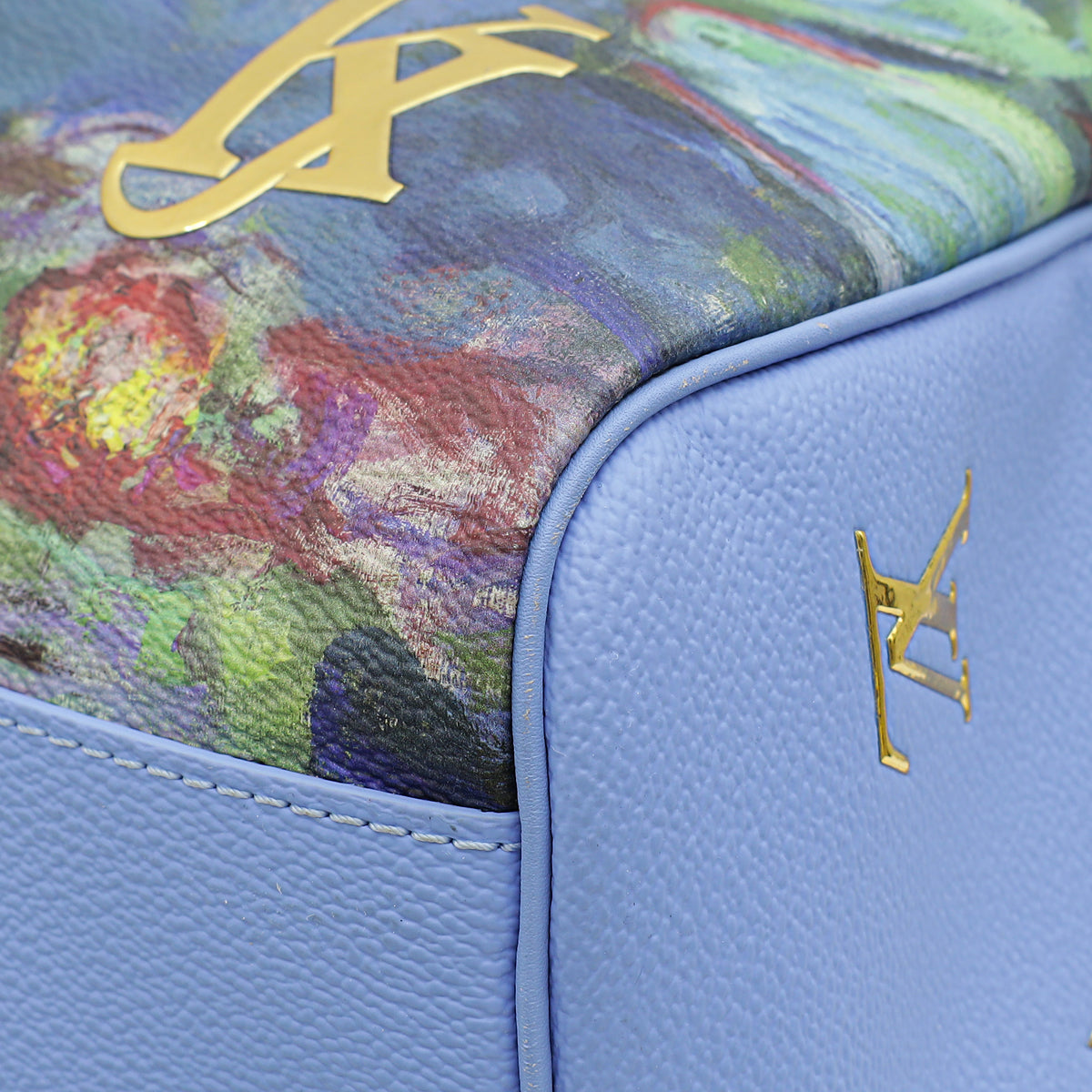 Louis Vuitton Lavender Multicolor Masters Monet Keepall Bandouliere 50 Bag