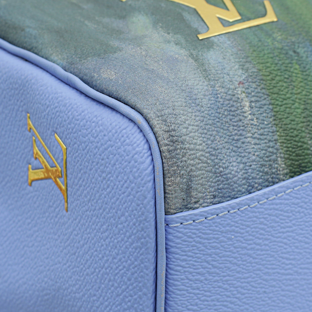 Louis Vuitton Lavender Multicolor Masters Monet Keepall Bandouliere 50 Bag