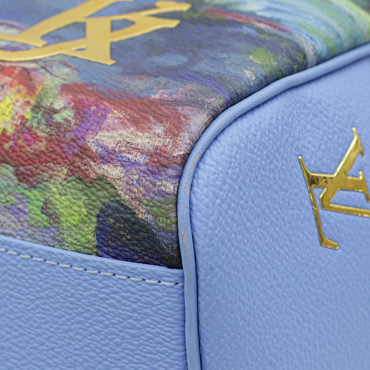 Louis Vuitton Lavender Multicolor Masters Monet Keepall Bandouliere 50 Bag