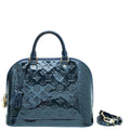 Louis Vuitton Grand Blue Monogram Vernis Alma PM Bag W/ Strap