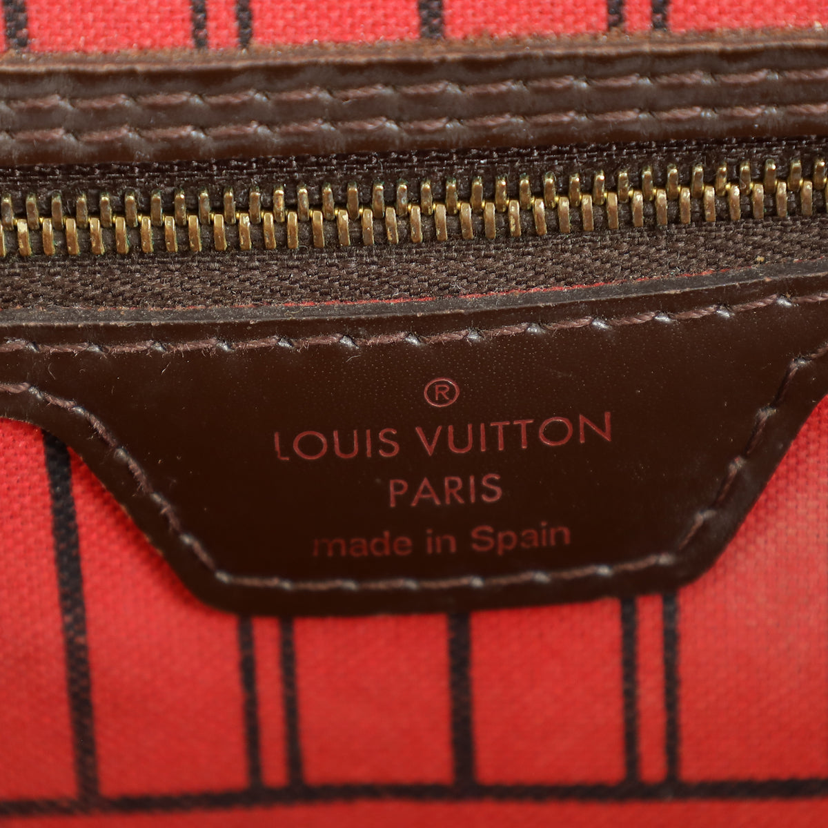 Louis Vuitton Damier Ebene Neverfull MM Bag