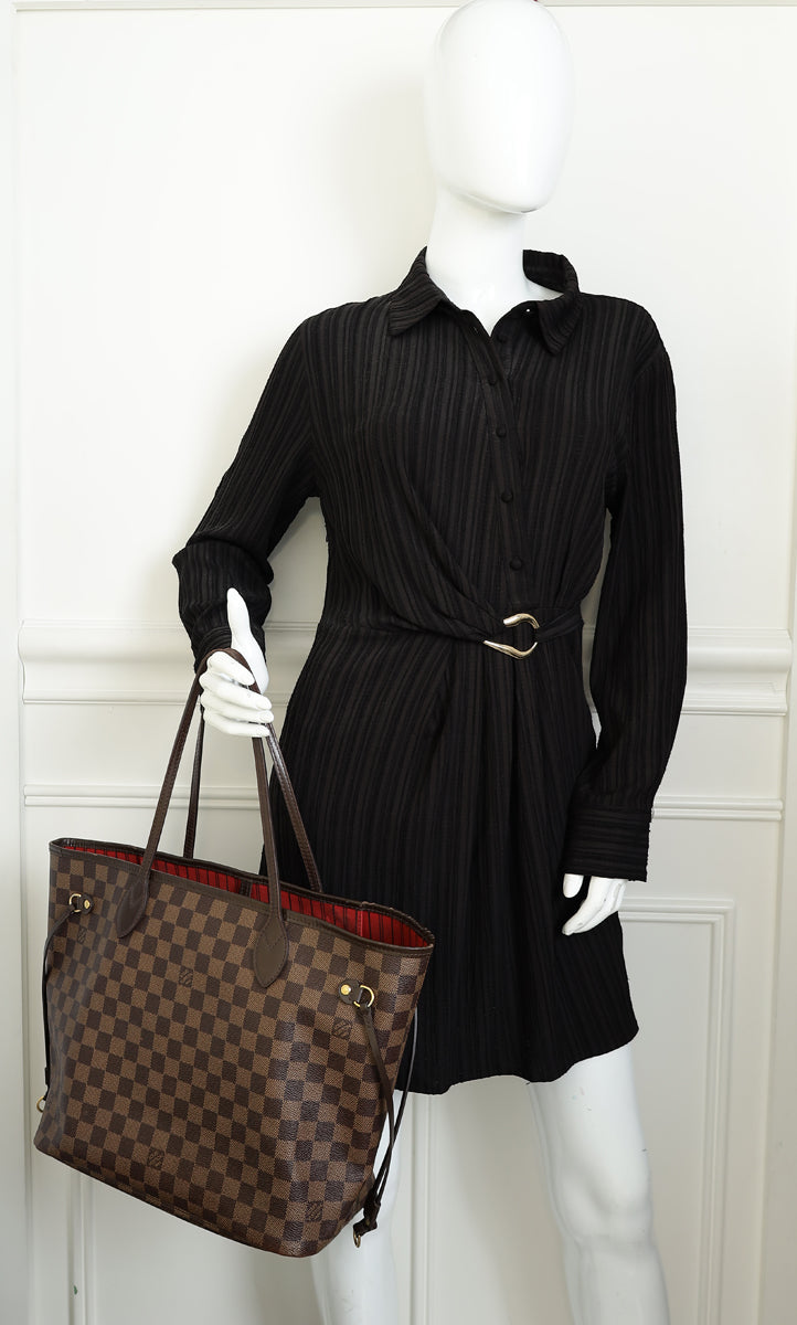 Louis Vuitton Damier Ebene Neverfull MM Bag