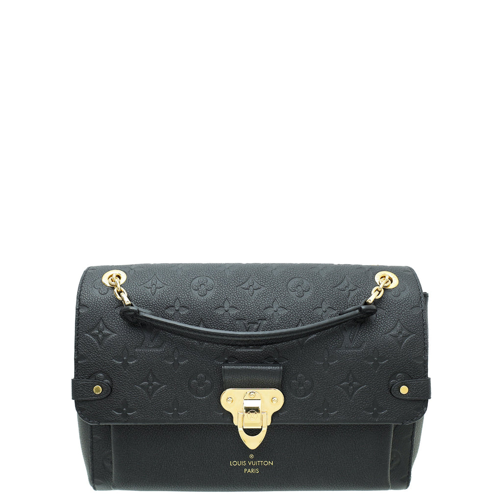Louis Vuitton Black Monogram Empreinte Vavin MM Bag