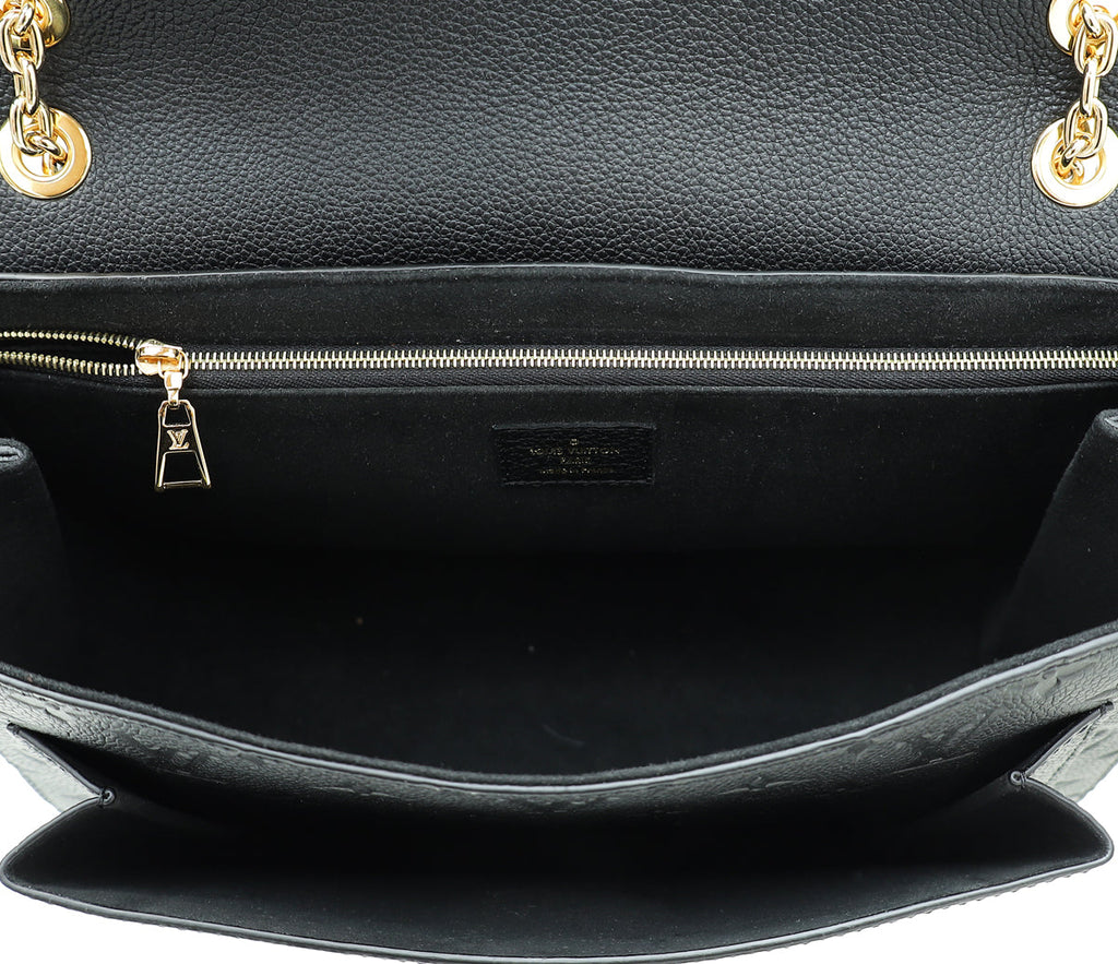 Louis Vuitton Black Monogram Empreinte Vavin MM Bag
