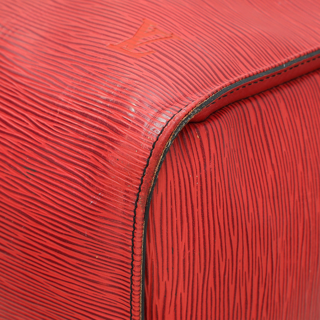 Louis Vuitton Red Keepall 55 Bag