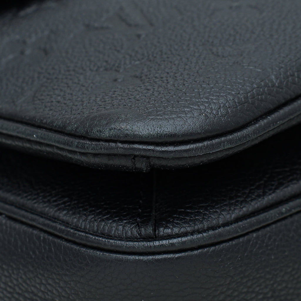Louis Vuitton Noir Monogram Empreinte Pochette Metis Bag