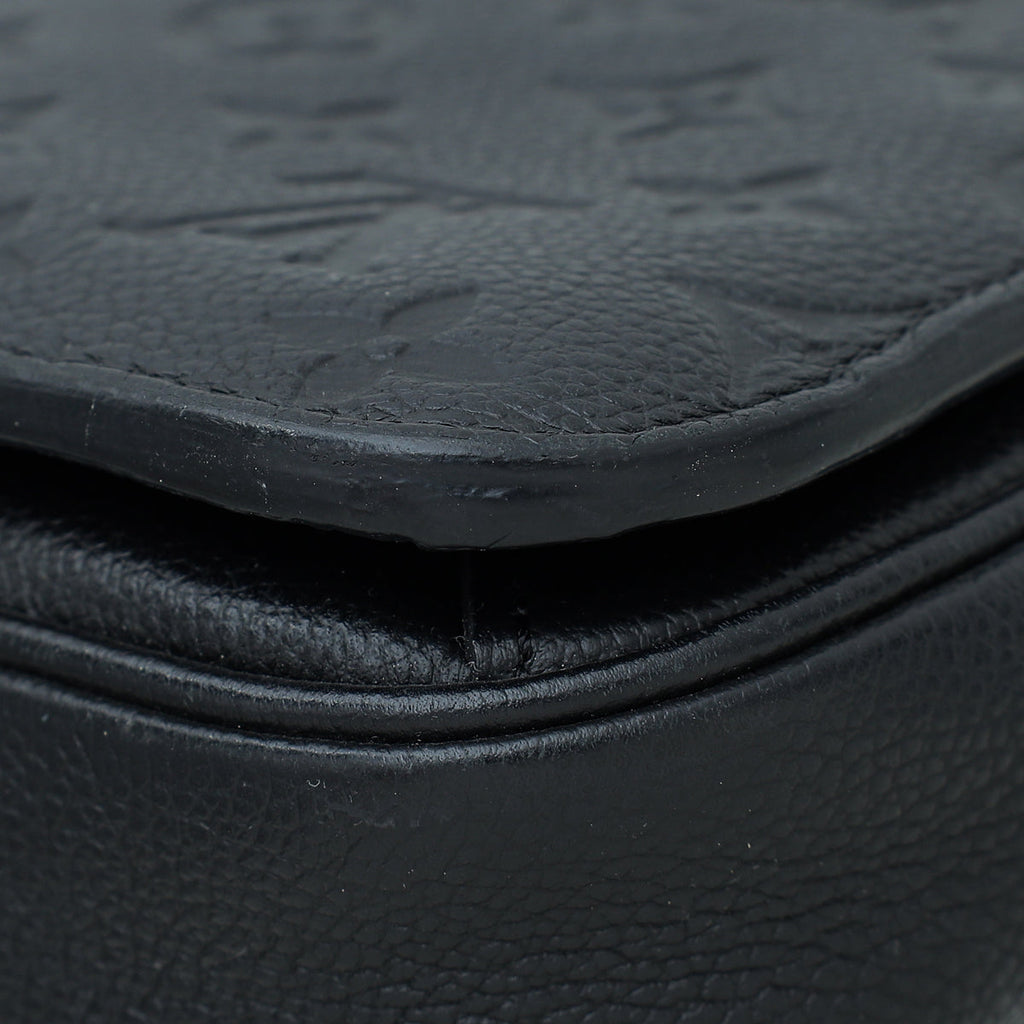 Louis Vuitton Noir Monogram Empreinte Pochette Metis Bag