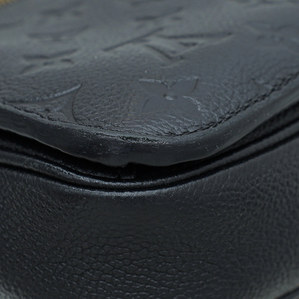 Louis Vuitton Noir Monogram Empreinte Pochette Metis Bag