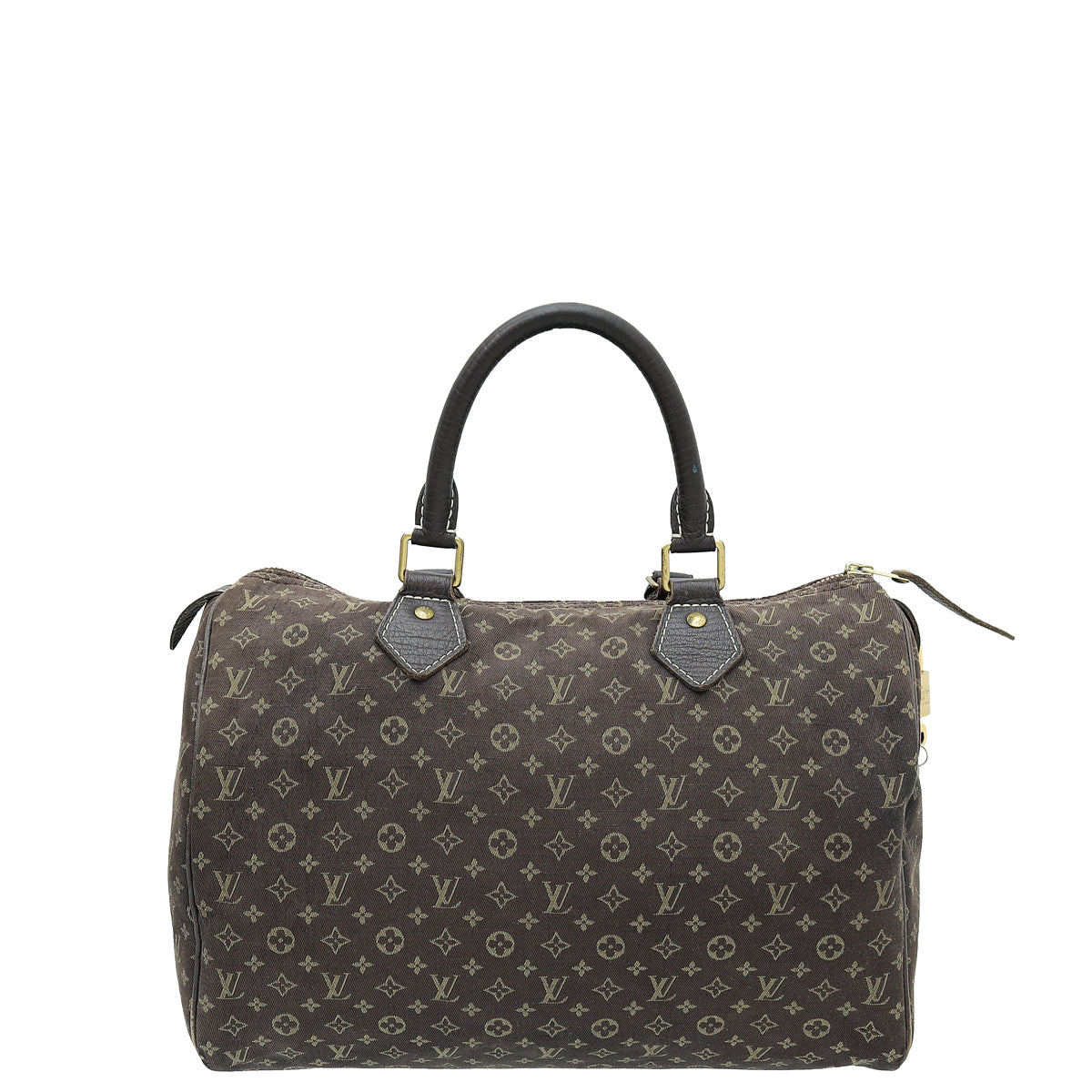 Louis Vuitton Brown Monogram Mini Lin Speedy 30 Bag