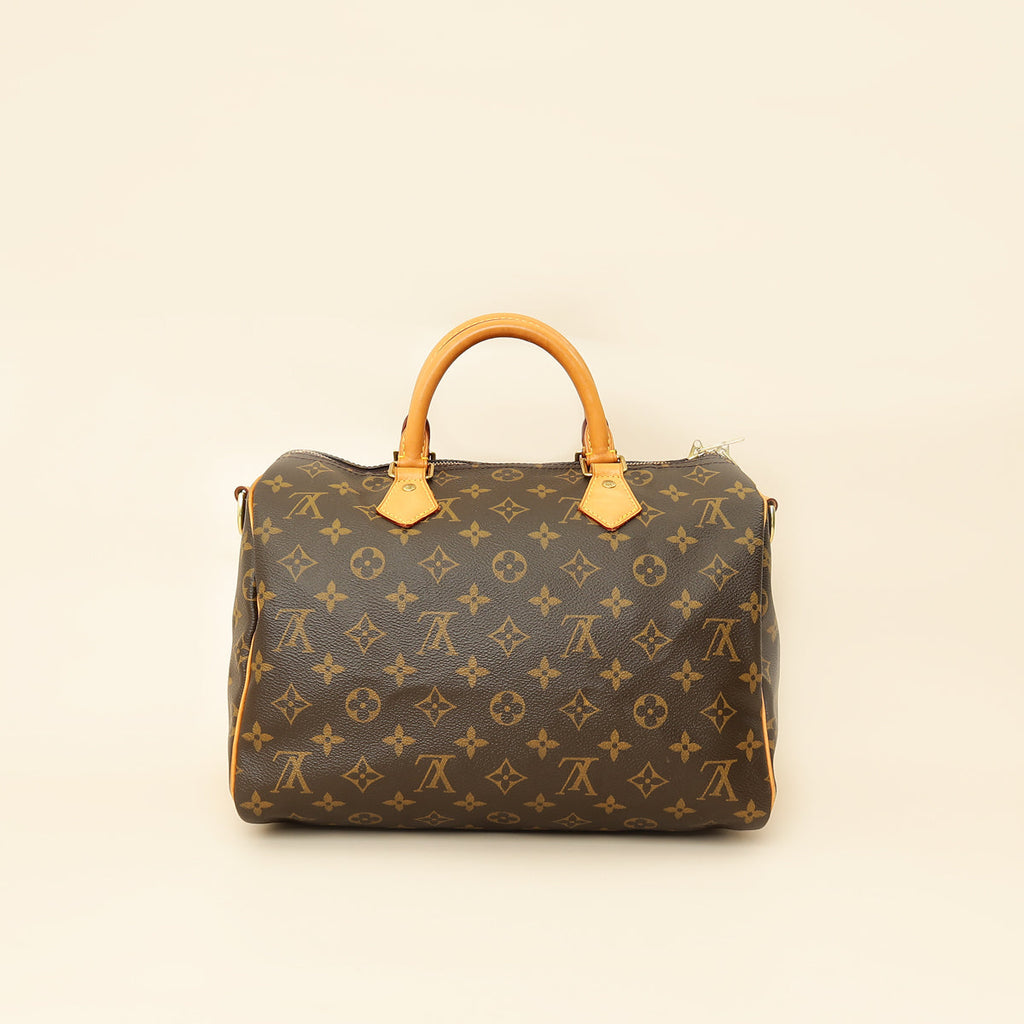 Louis Vuitton Brown Monogram Speedy Bandouliere 30 Bag