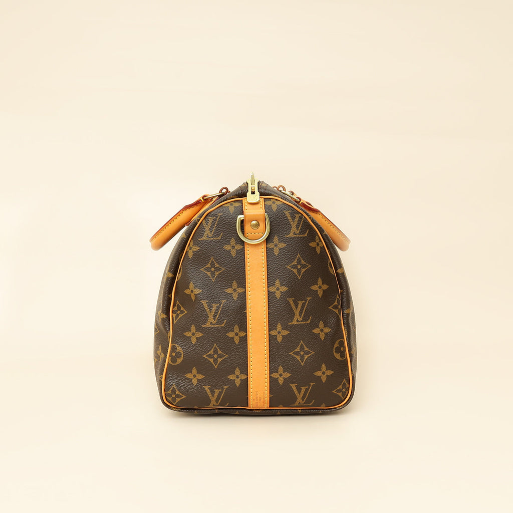 Louis Vuitton Brown Monogram Speedy Bandouliere 30 Bag