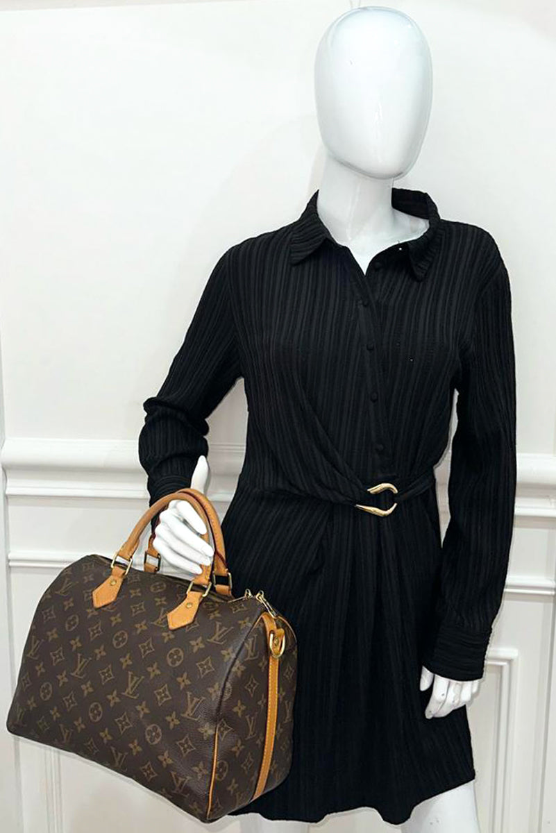 Louis Vuitton Monogram Speedy 30 Bandouliere Bag