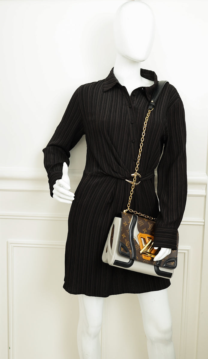 Louis Vuitton Tricolor Monogram Twist MM Bag