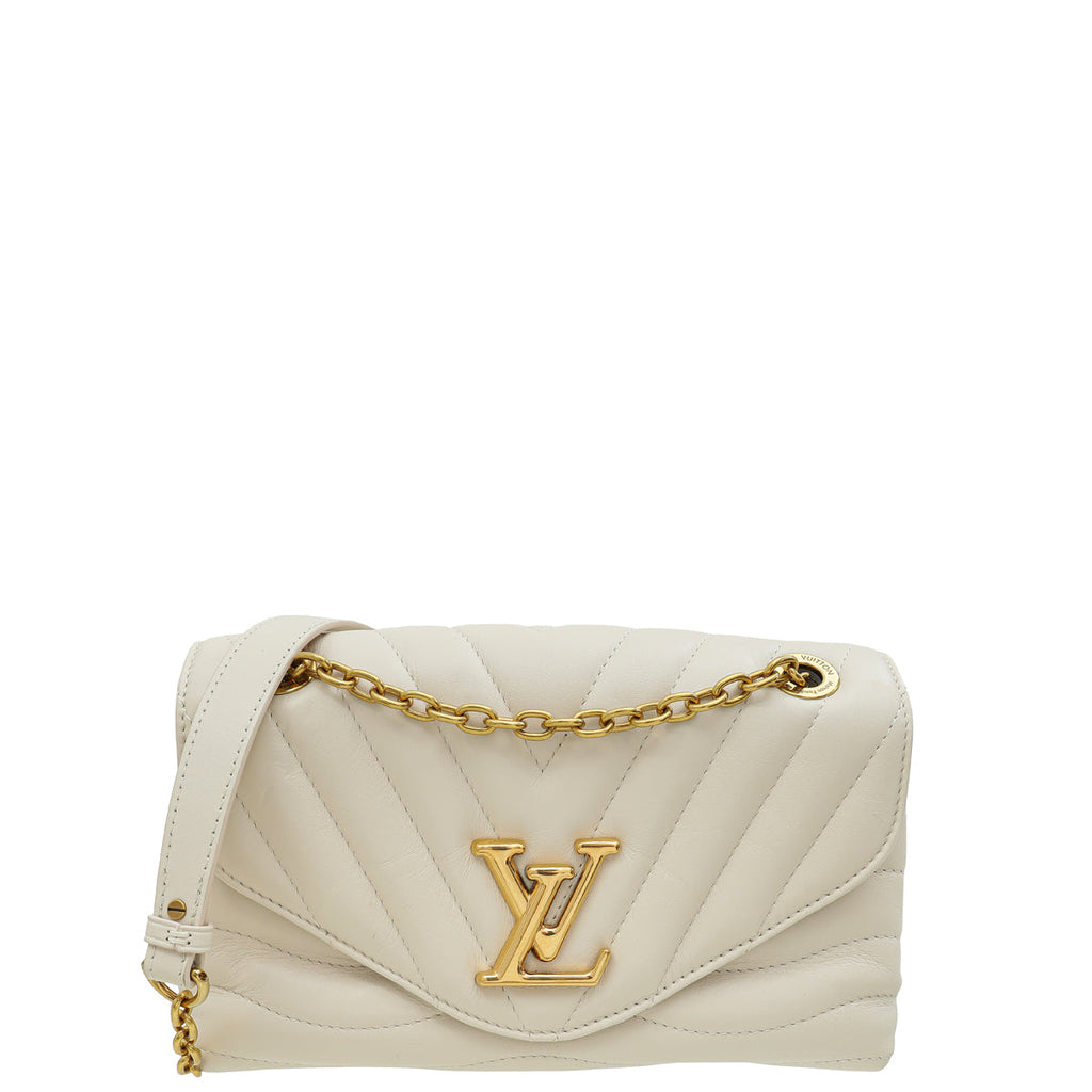 Louis Vuitton Ivory New Wave Flap Chain MM Bag
