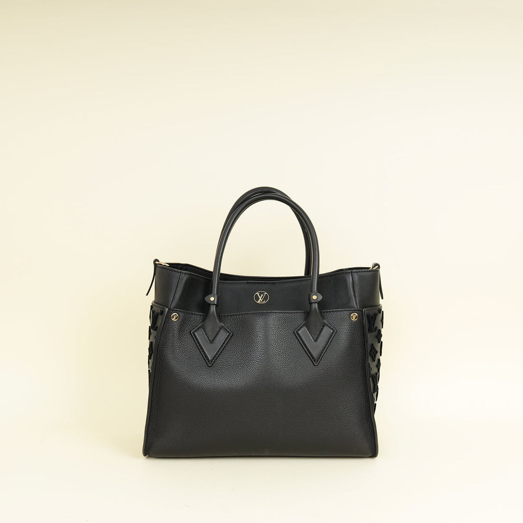 Louis Vuitton Black Monogram Tufting On My Side Bag