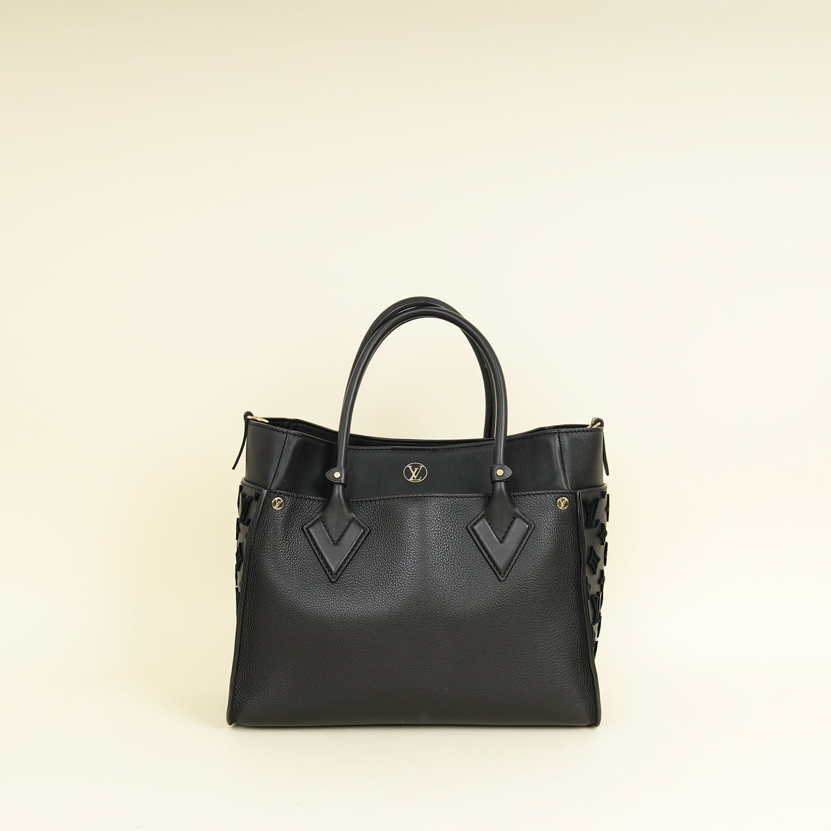 Louis Vuitton Black Monogram Tufting On My Side Bag