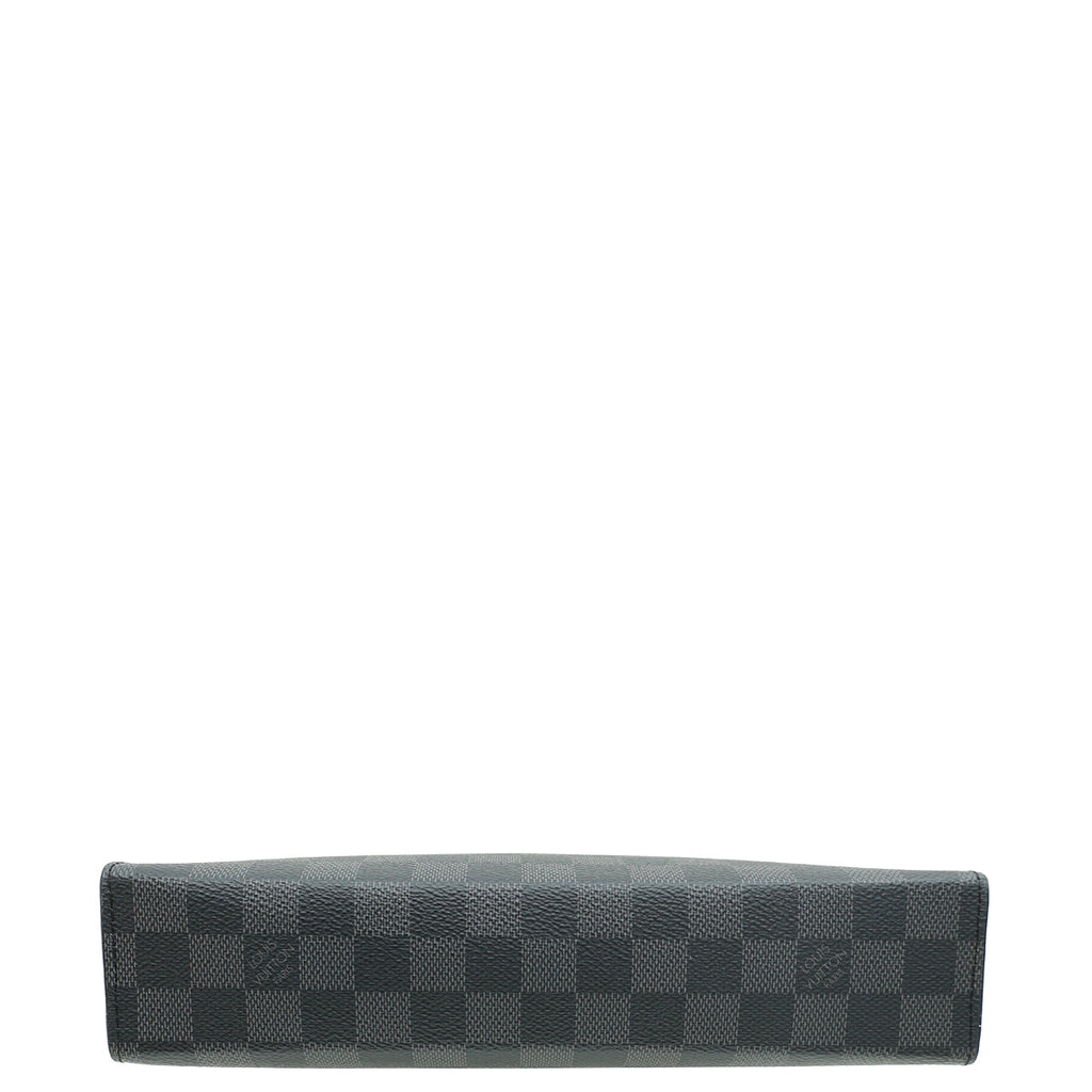 Louis Vuitton Damier Black Pochette Voyage MM Clutch