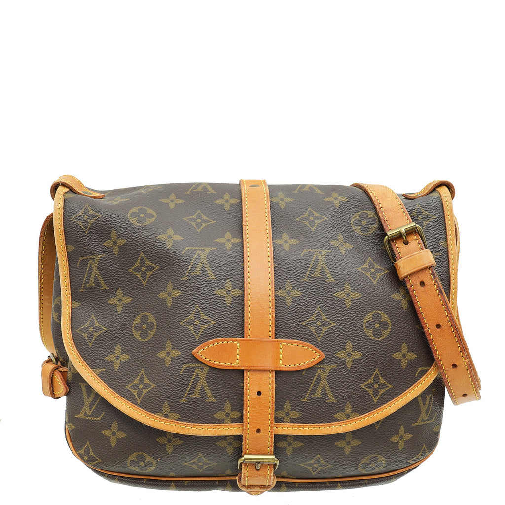 Louis Vuitton Ebene Monogram Saumur PM Bag