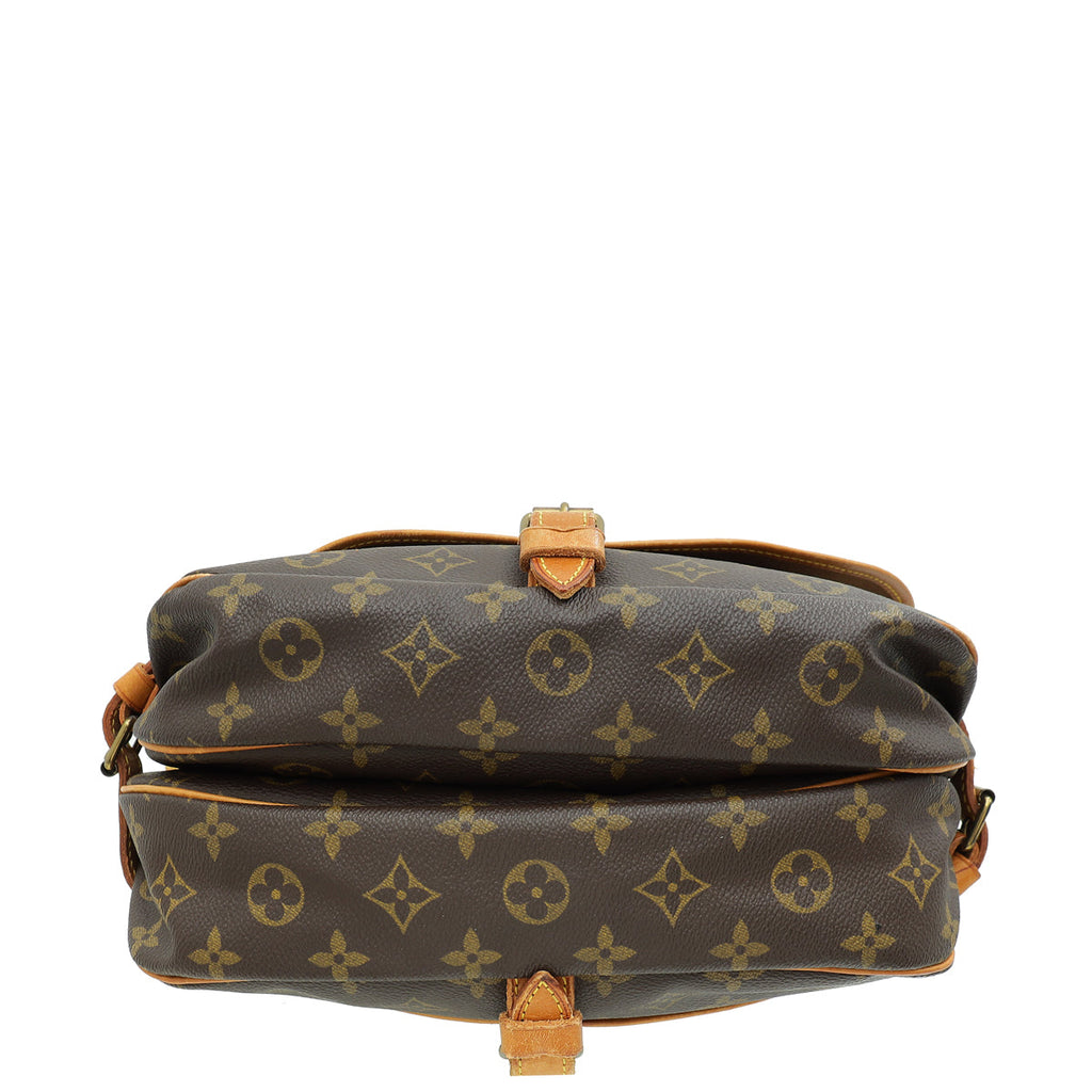 Louis Vuitton Ebene Monogram Saumur PM Bag