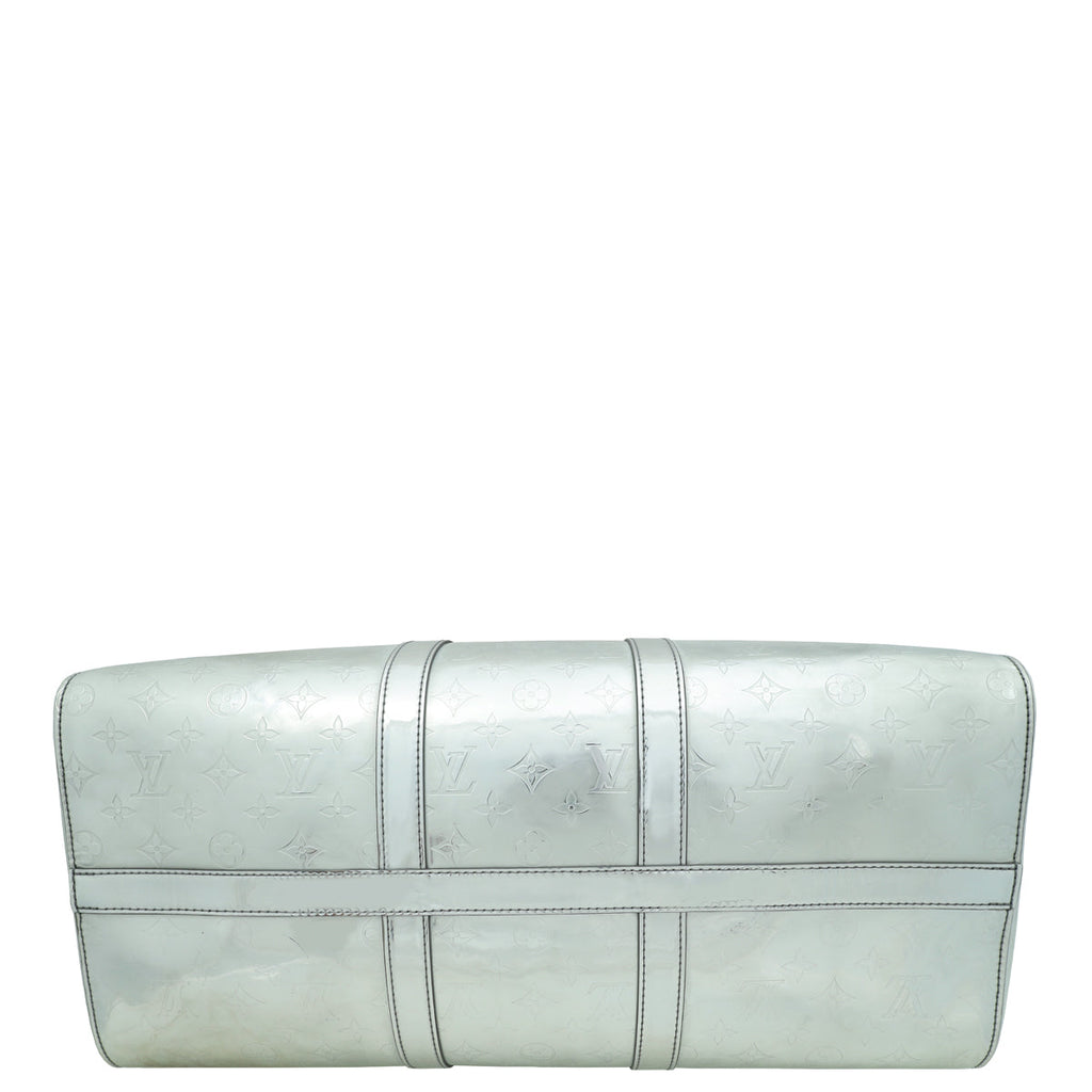 Louis Vuitton Monogram Mirror Silver Keepall Mirror 50 Bandouliere Bag
