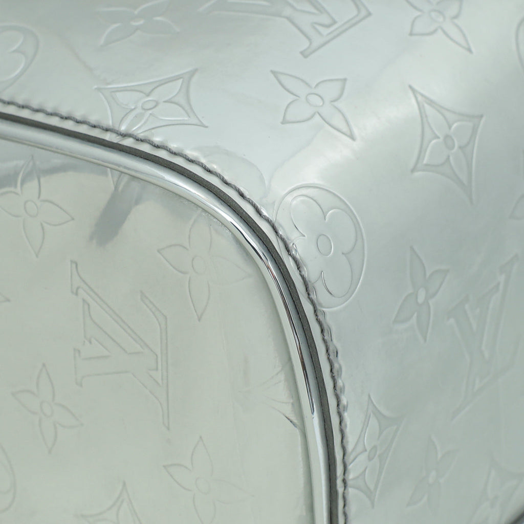 Louis Vuitton Monogram Mirror Silver Keepall Mirror 50 Bandouliere Bag