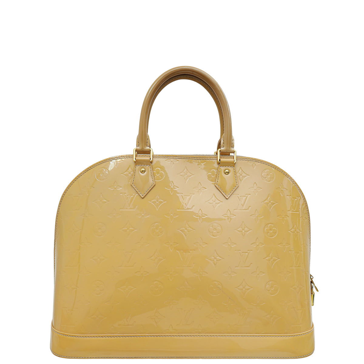 Louis Vuitton Beige Monogram Vernis Alma GM Bag