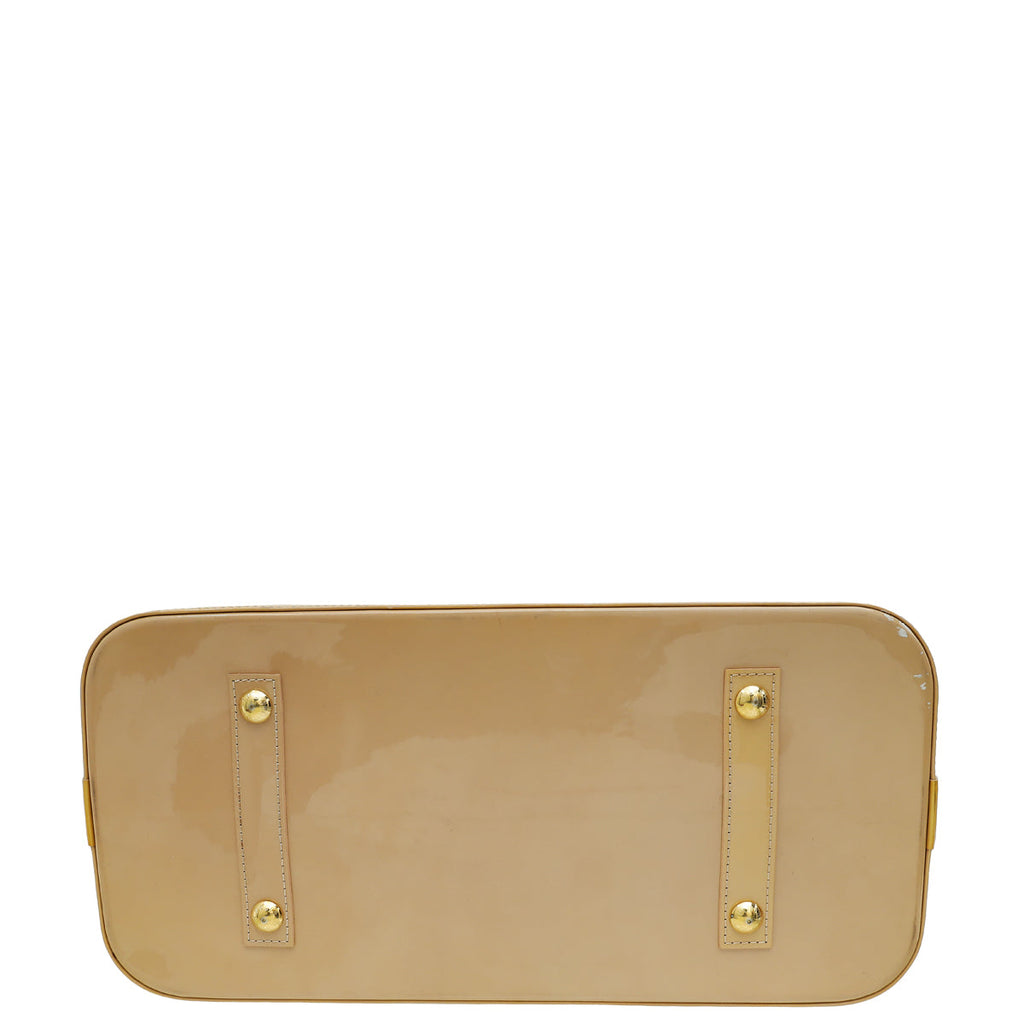 Louis Vuitton Beige Monogram Vernis Alma GM Bag