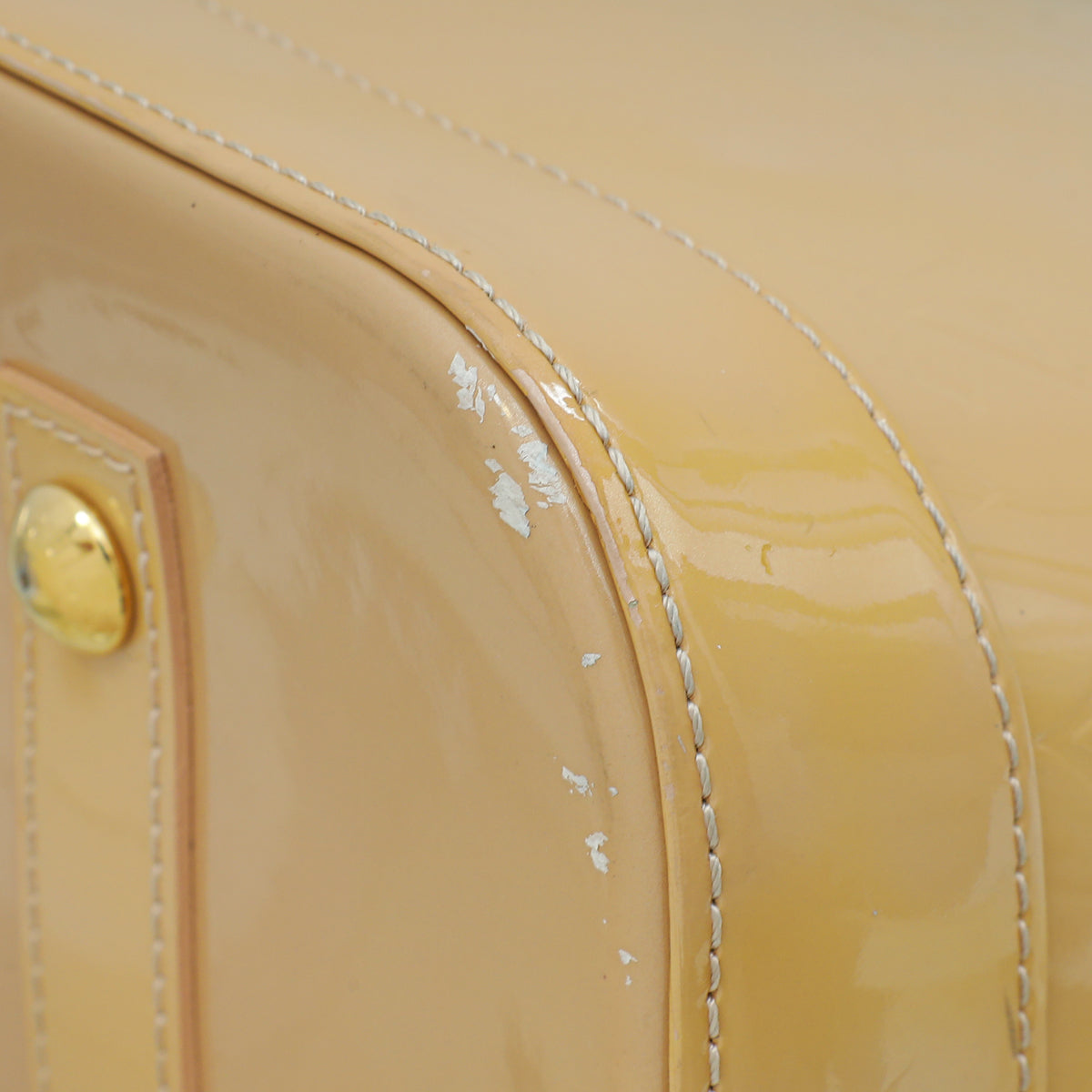 Louis Vuitton Beige Monogram Vernis Alma GM Bag