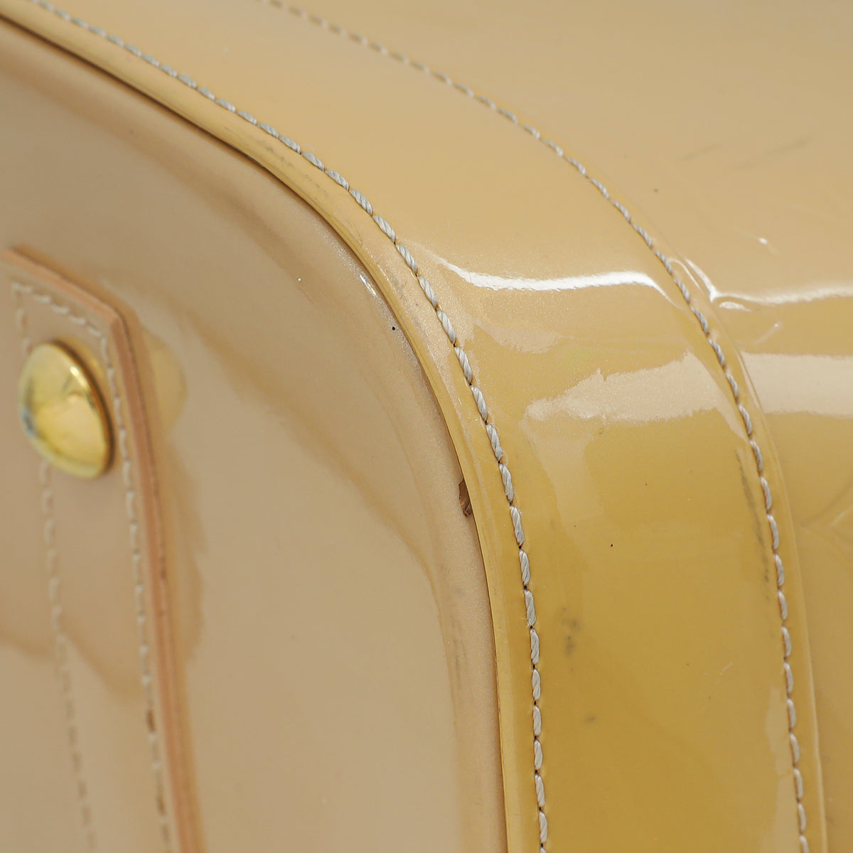 Louis Vuitton Beige Monogram Vernis Alma GM Bag