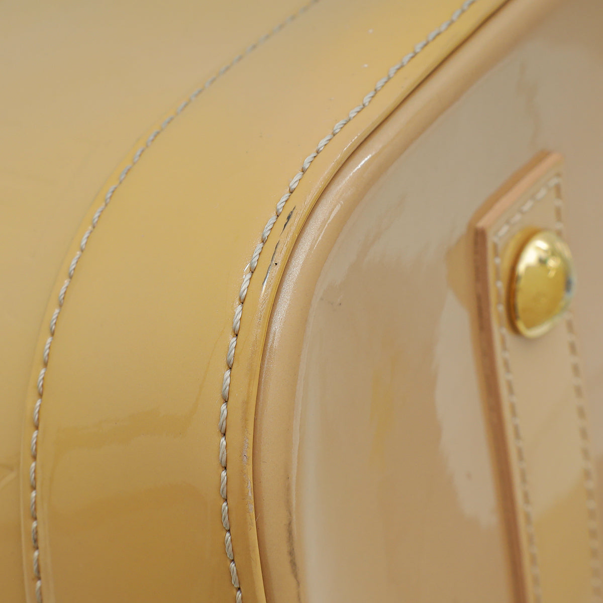 Louis Vuitton Beige Monogram Vernis Alma GM Bag
