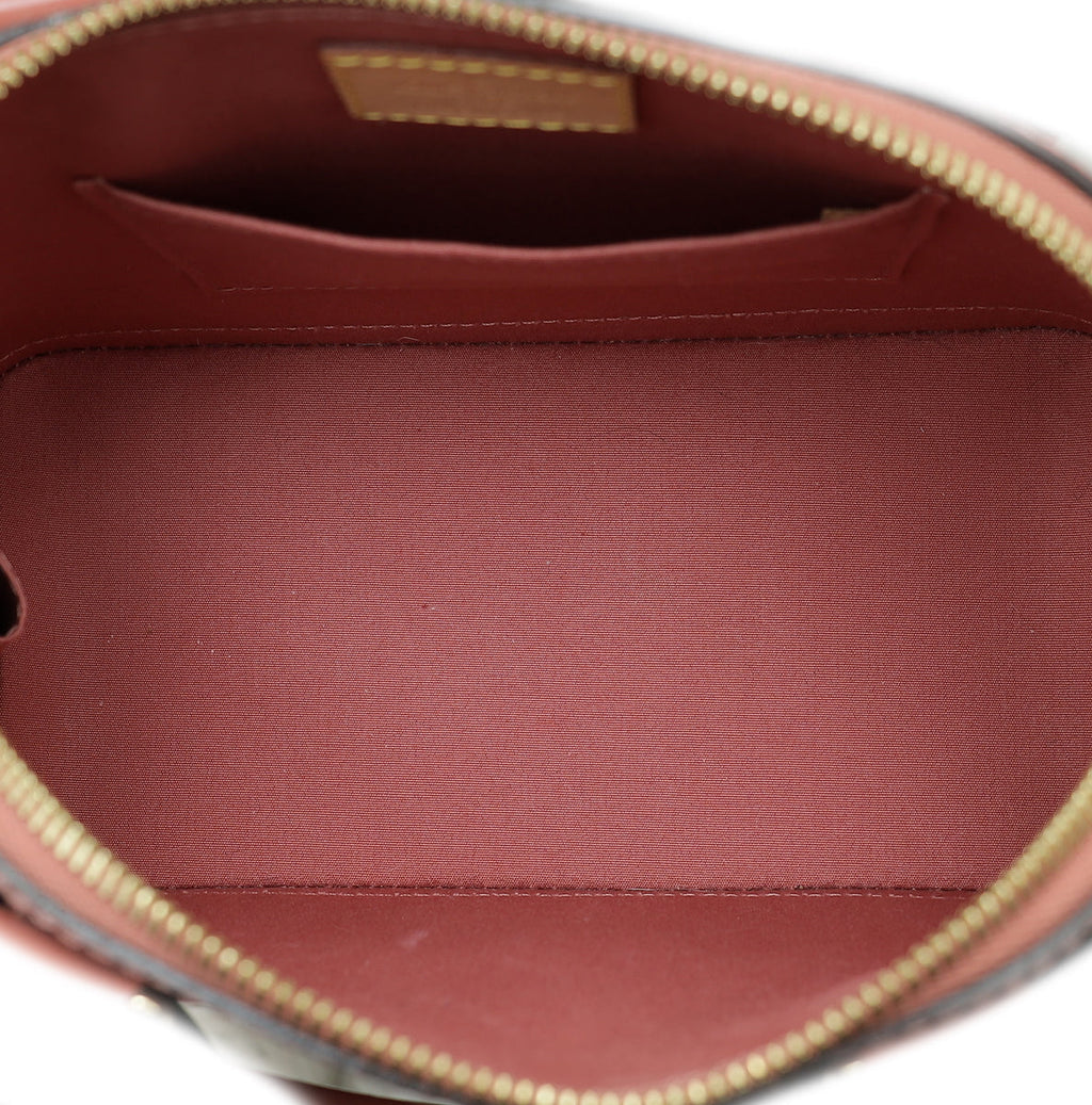 Louis Vuitton Rose Velours Monogram Vernis Alma BB Bag