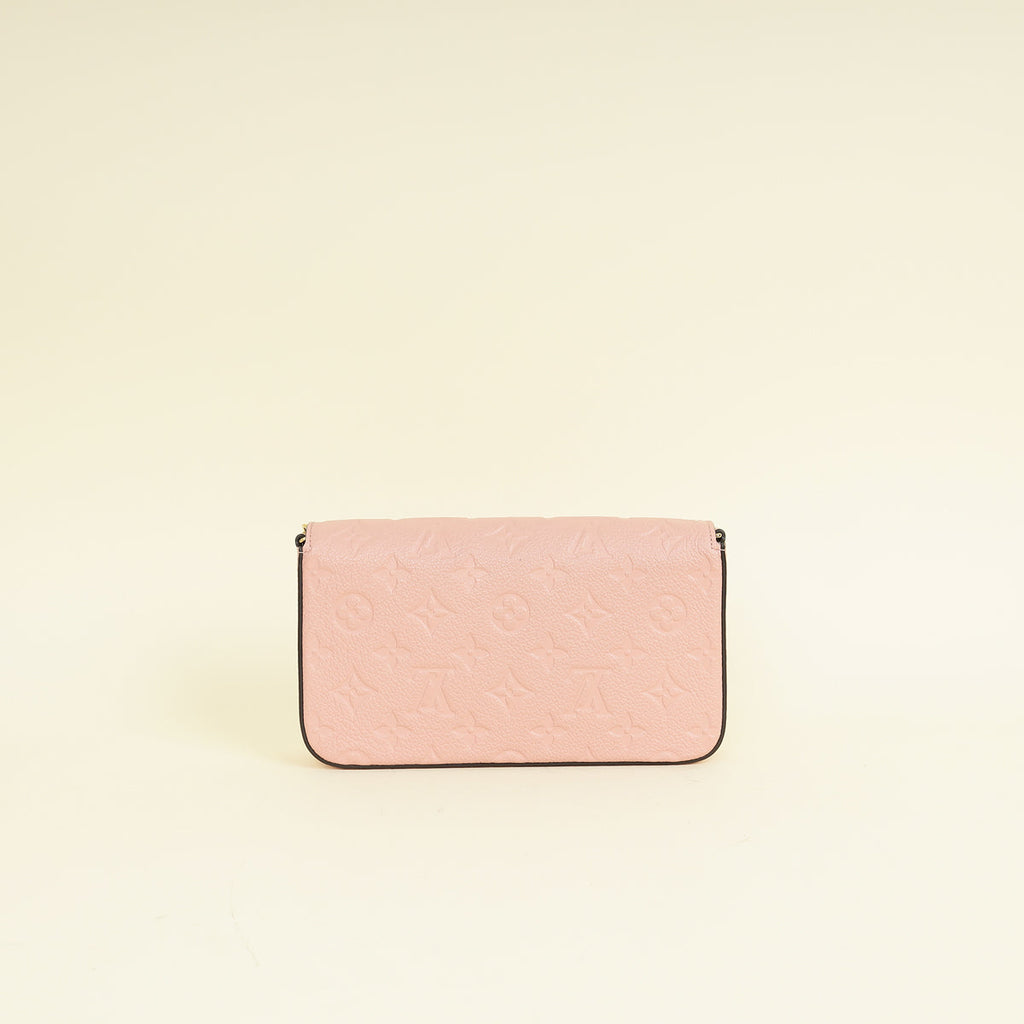 Louis Vuitton Rose Poudre Monogram Empreinte Pochette Felicie