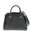 Louis Vuitton Black Monogram Vernis Montaigne BB Bag