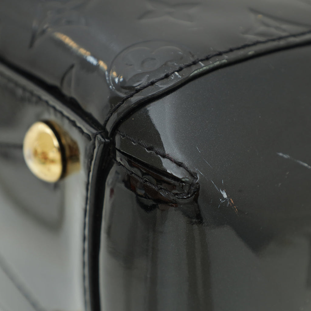 Louis Vuitton Black Monogram Vernis Montaigne BB Bag