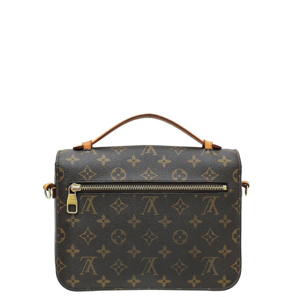 Louis Vuitton Brown Monogram Pochette Metis Bag