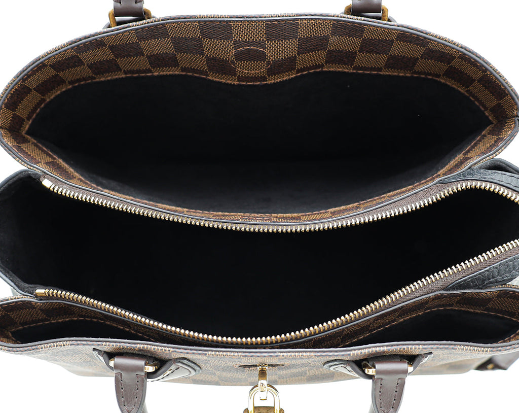 Louis Vuitton Ebene Black Normandy Bag W/ HN Initials