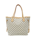 Louis Vuitton Damier Azur Neverfull MM Bag W/ "LEI" Initials"