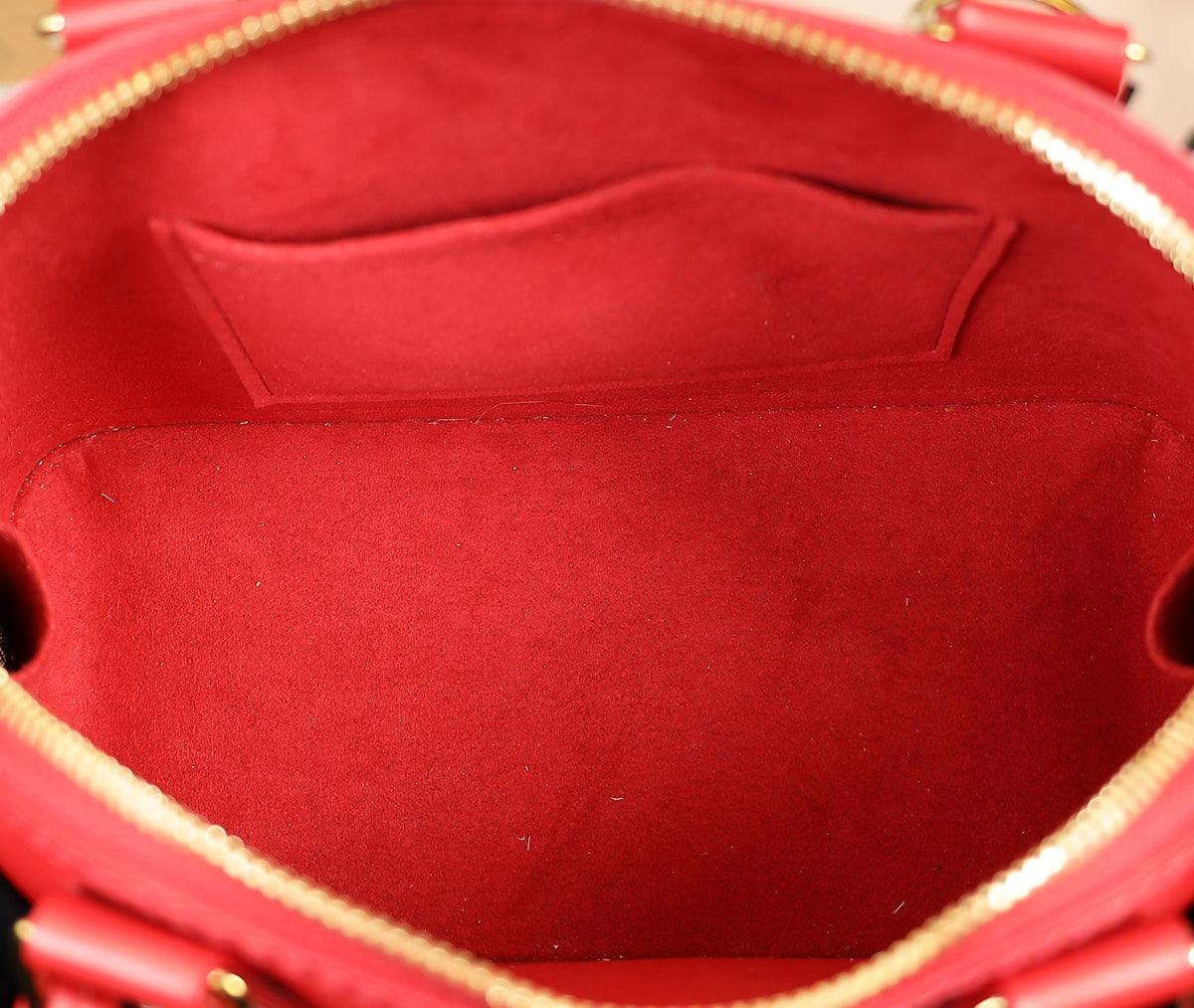 Louis Vuitton Coquelicot Red Alma BB Bag W/ Z Initial