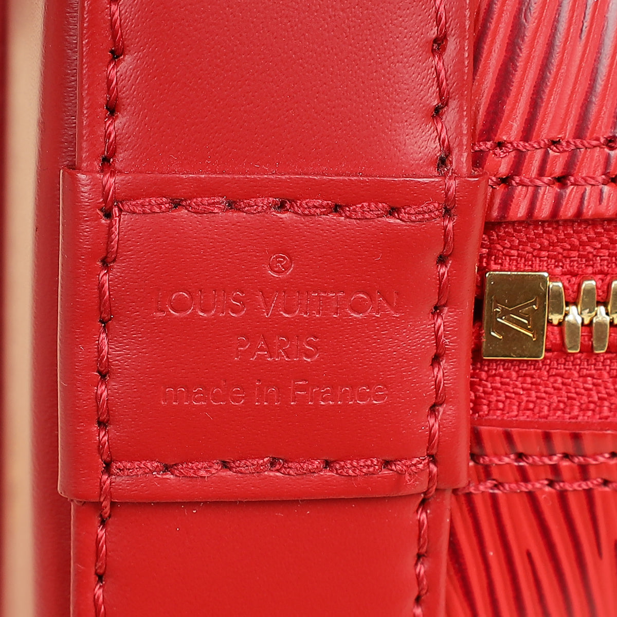 Louis Vuitton Coquelicot Red Alma BB Bag W/ Z Initial