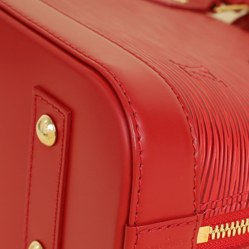 Louis Vuitton Coquelicot Red Alma BB Bag W/ Z Initial