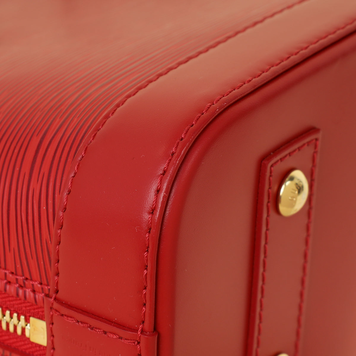 Louis Vuitton Coquelicot Red Alma BB Bag W/ Z Initial