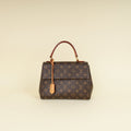 Louis Vuitton Monogram Cluny BB Bag W/ZK Initial