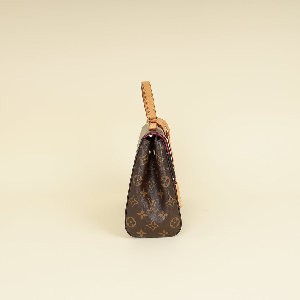 Louis Vuitton Monogram Cluny BB Bag W/ZK Initial