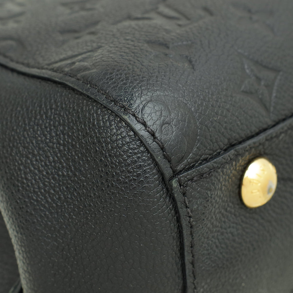 Louis Vuitton Black Monogram Empreinte Montaigne BB Bag